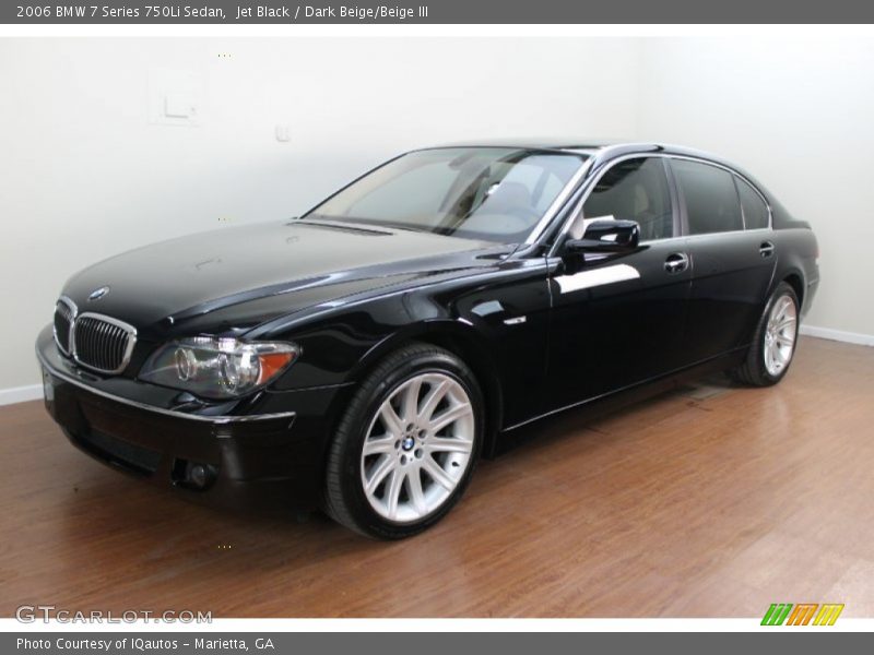 Jet Black / Dark Beige/Beige III 2006 BMW 7 Series 750Li Sedan