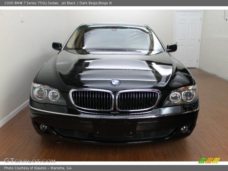 Jet Black / Dark Beige/Beige III 2006 BMW 7 Series 750Li Sedan