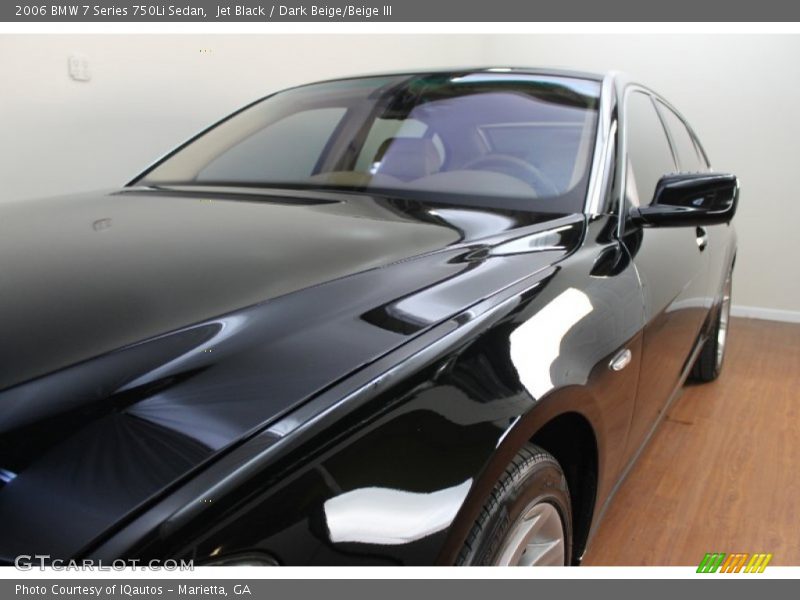 Jet Black / Dark Beige/Beige III 2006 BMW 7 Series 750Li Sedan