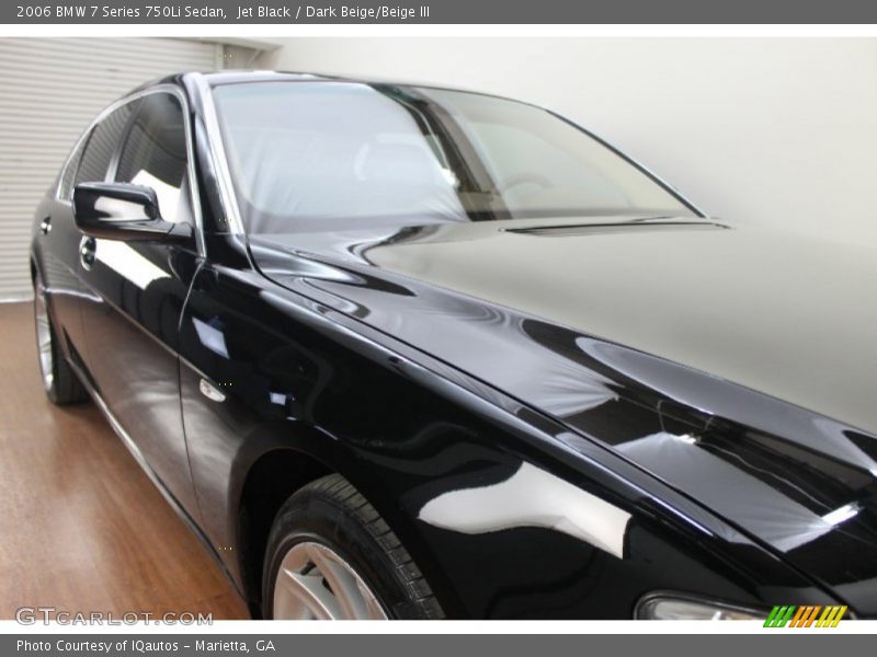 Jet Black / Dark Beige/Beige III 2006 BMW 7 Series 750Li Sedan