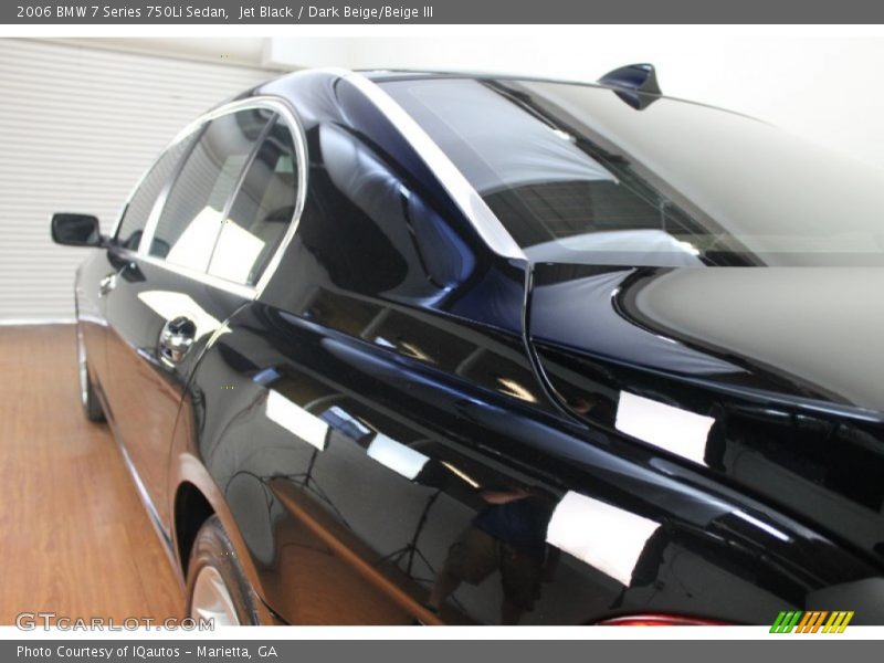 Jet Black / Dark Beige/Beige III 2006 BMW 7 Series 750Li Sedan