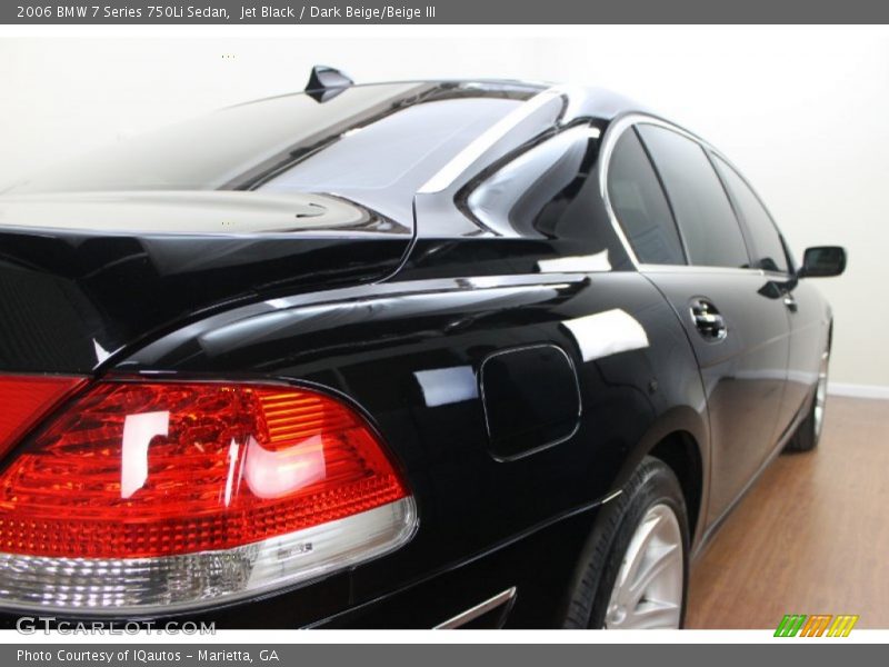 Jet Black / Dark Beige/Beige III 2006 BMW 7 Series 750Li Sedan