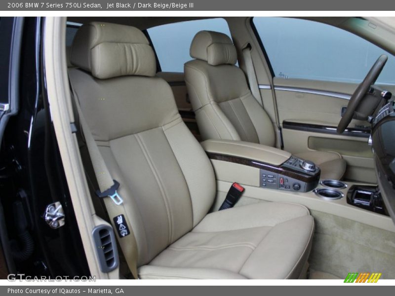 Jet Black / Dark Beige/Beige III 2006 BMW 7 Series 750Li Sedan