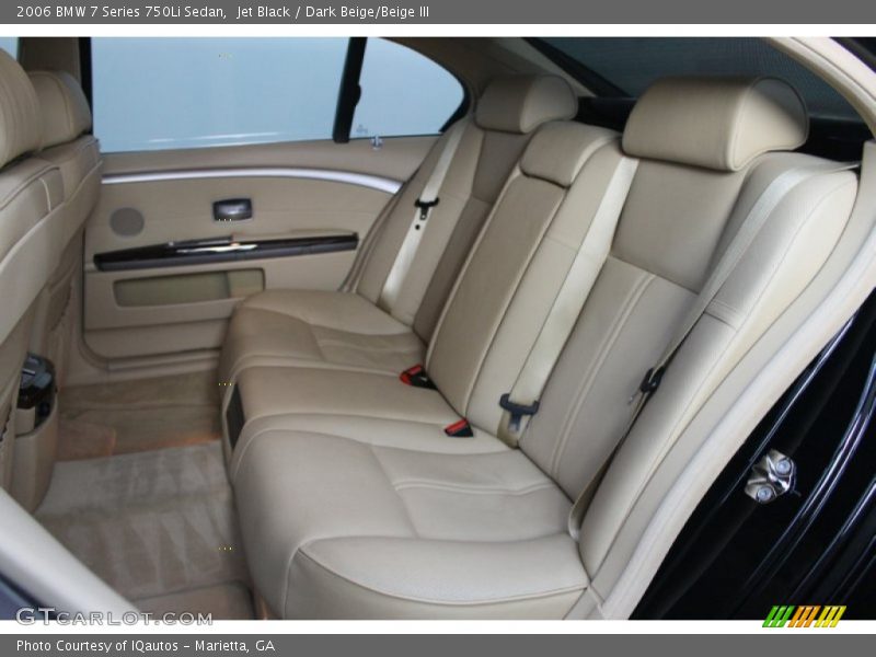 Jet Black / Dark Beige/Beige III 2006 BMW 7 Series 750Li Sedan