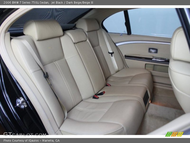 Jet Black / Dark Beige/Beige III 2006 BMW 7 Series 750Li Sedan