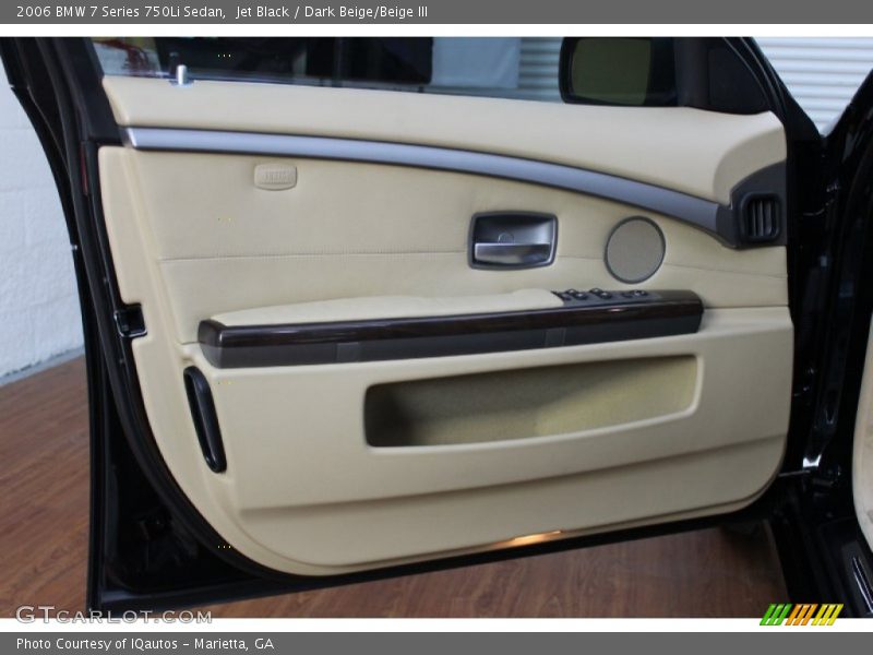 Jet Black / Dark Beige/Beige III 2006 BMW 7 Series 750Li Sedan