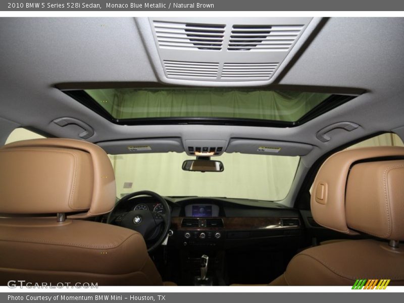 Monaco Blue Metallic / Natural Brown 2010 BMW 5 Series 528i Sedan