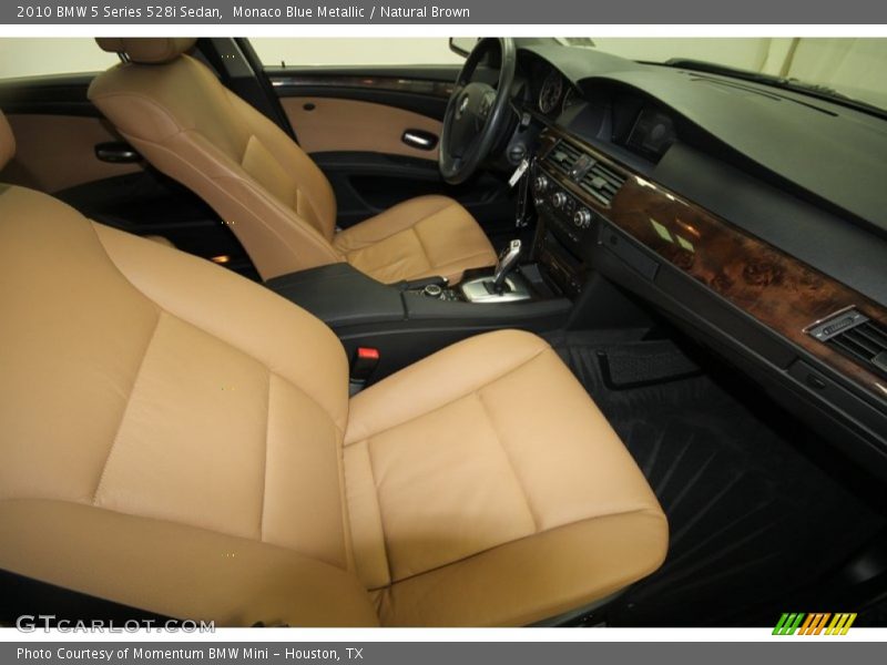 Monaco Blue Metallic / Natural Brown 2010 BMW 5 Series 528i Sedan