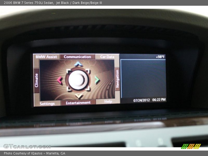 Jet Black / Dark Beige/Beige III 2006 BMW 7 Series 750Li Sedan