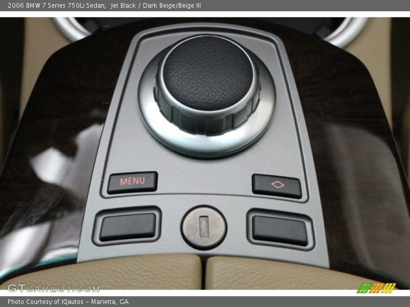 Jet Black / Dark Beige/Beige III 2006 BMW 7 Series 750Li Sedan