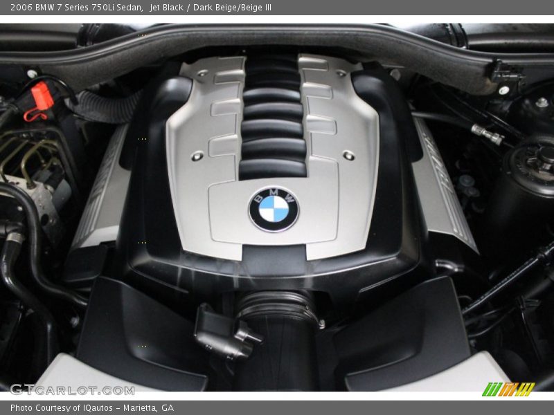 Jet Black / Dark Beige/Beige III 2006 BMW 7 Series 750Li Sedan