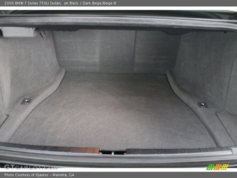 Jet Black / Dark Beige/Beige III 2006 BMW 7 Series 750Li Sedan