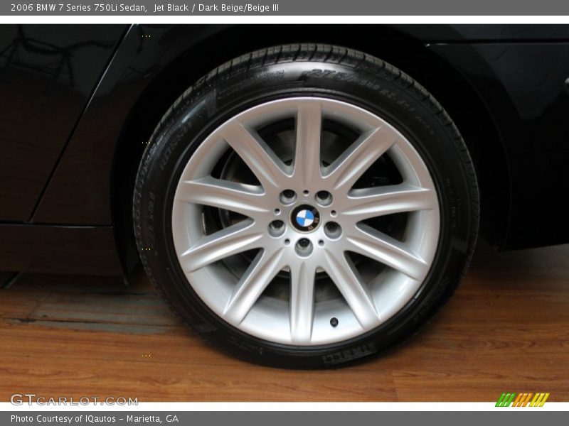 Jet Black / Dark Beige/Beige III 2006 BMW 7 Series 750Li Sedan