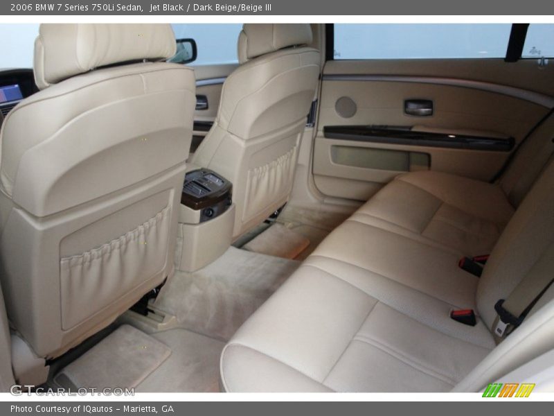 Jet Black / Dark Beige/Beige III 2006 BMW 7 Series 750Li Sedan