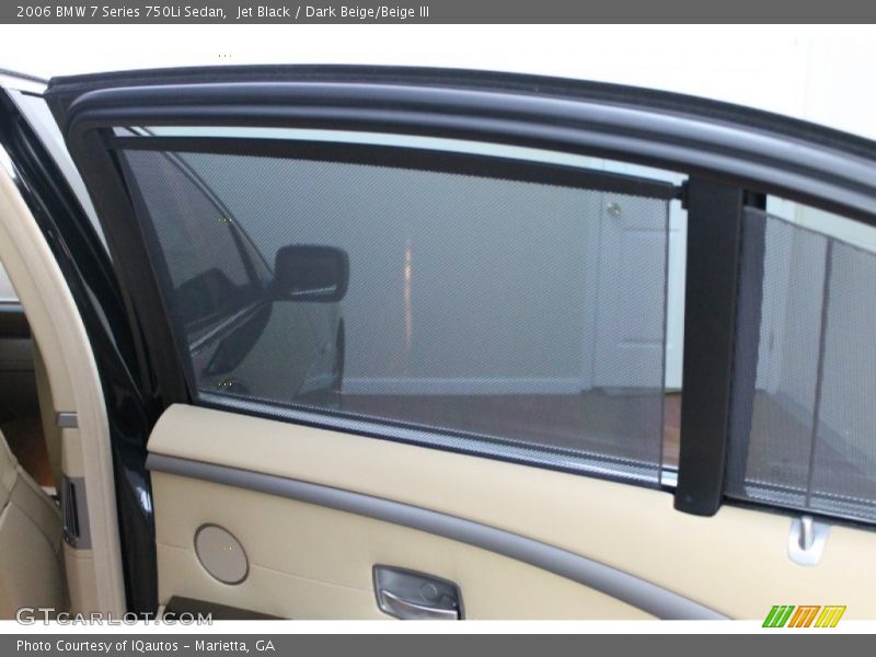 Jet Black / Dark Beige/Beige III 2006 BMW 7 Series 750Li Sedan