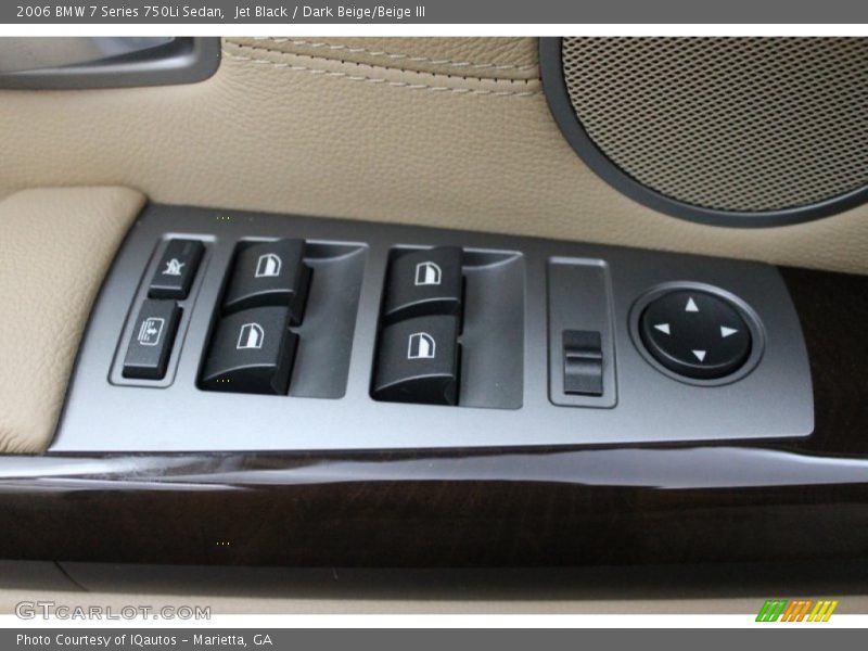 Jet Black / Dark Beige/Beige III 2006 BMW 7 Series 750Li Sedan