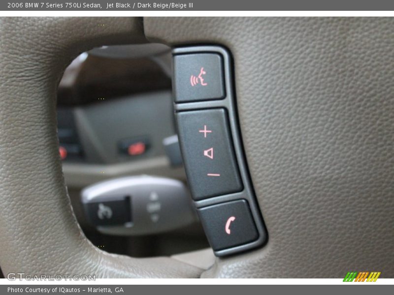 Jet Black / Dark Beige/Beige III 2006 BMW 7 Series 750Li Sedan