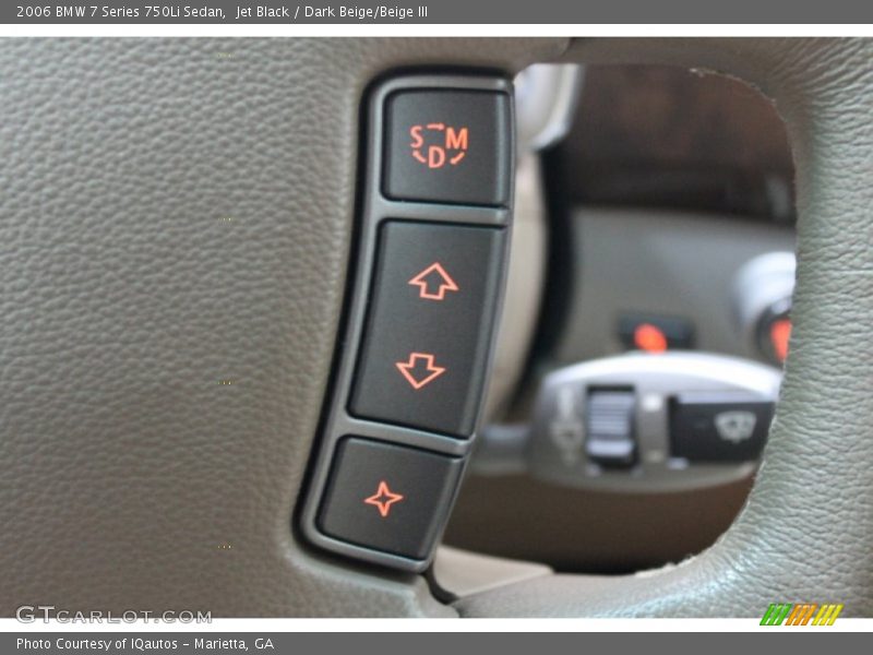 Jet Black / Dark Beige/Beige III 2006 BMW 7 Series 750Li Sedan