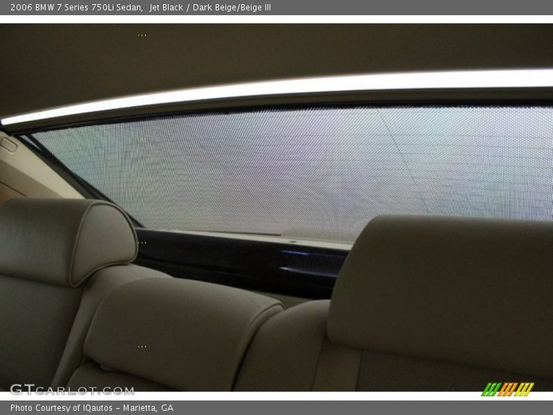 Jet Black / Dark Beige/Beige III 2006 BMW 7 Series 750Li Sedan