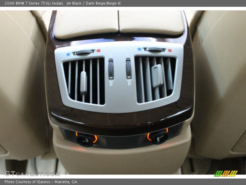 Jet Black / Dark Beige/Beige III 2006 BMW 7 Series 750Li Sedan