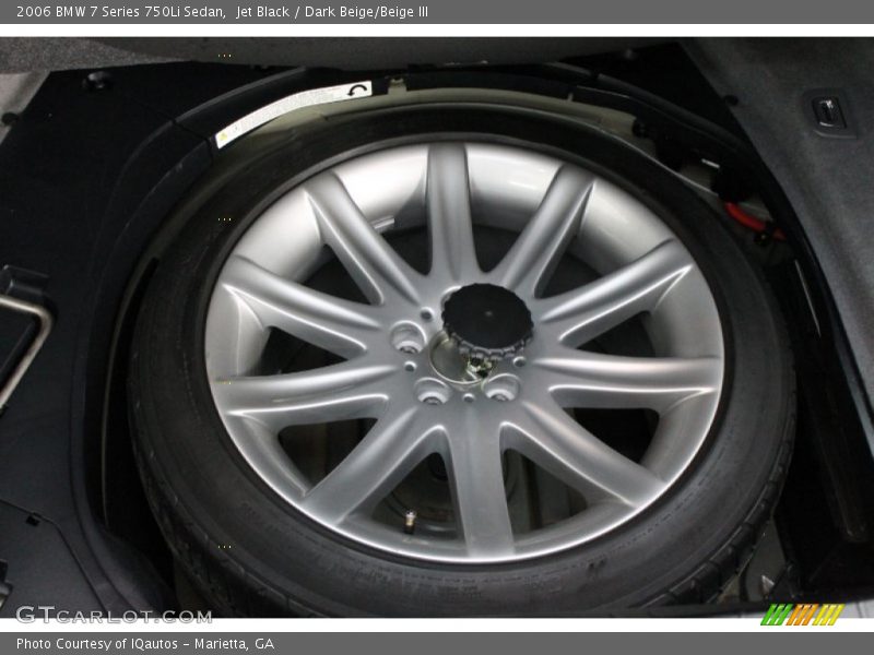 Jet Black / Dark Beige/Beige III 2006 BMW 7 Series 750Li Sedan