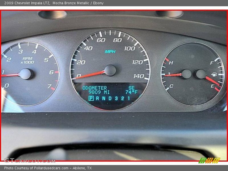Mocha Bronze Metallic / Ebony 2009 Chevrolet Impala LTZ
