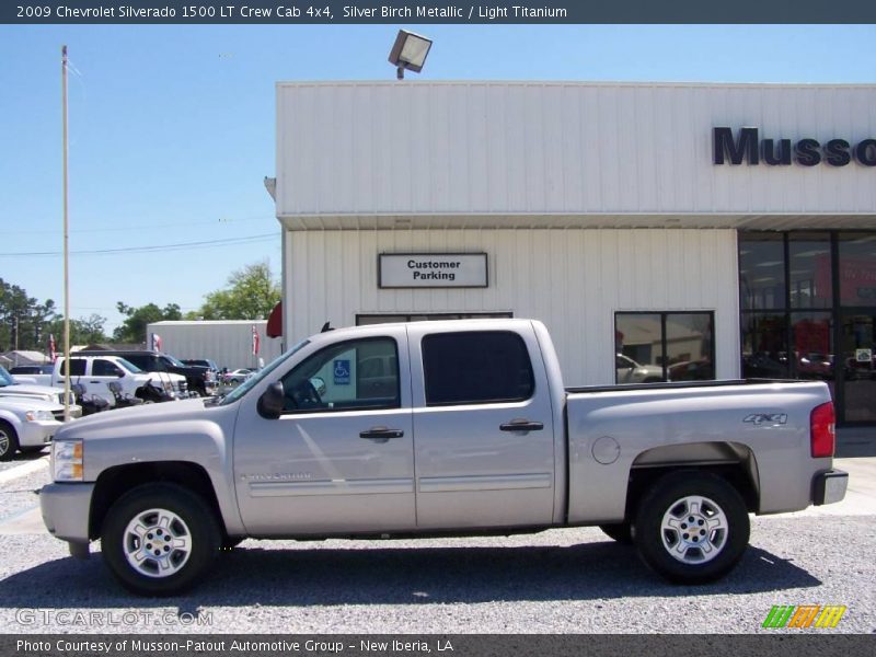 Silver Birch Metallic / Light Titanium 2009 Chevrolet Silverado 1500 LT Crew Cab 4x4