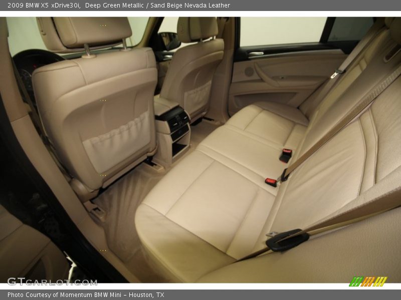 Deep Green Metallic / Sand Beige Nevada Leather 2009 BMW X5 xDrive30i