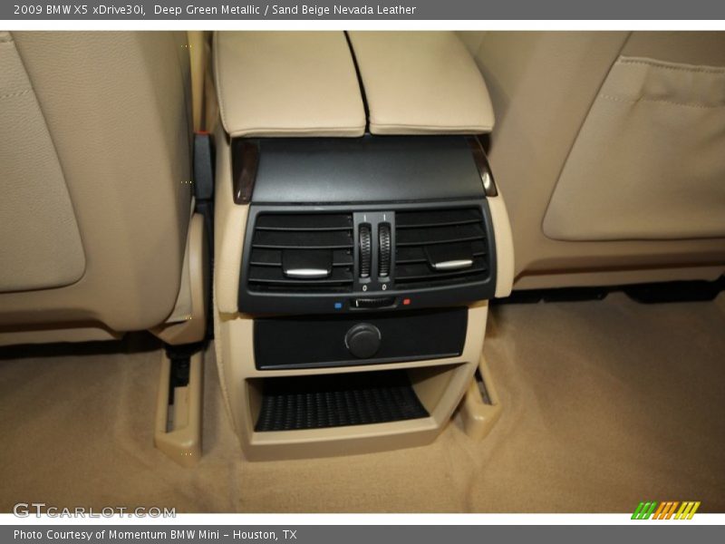 Deep Green Metallic / Sand Beige Nevada Leather 2009 BMW X5 xDrive30i