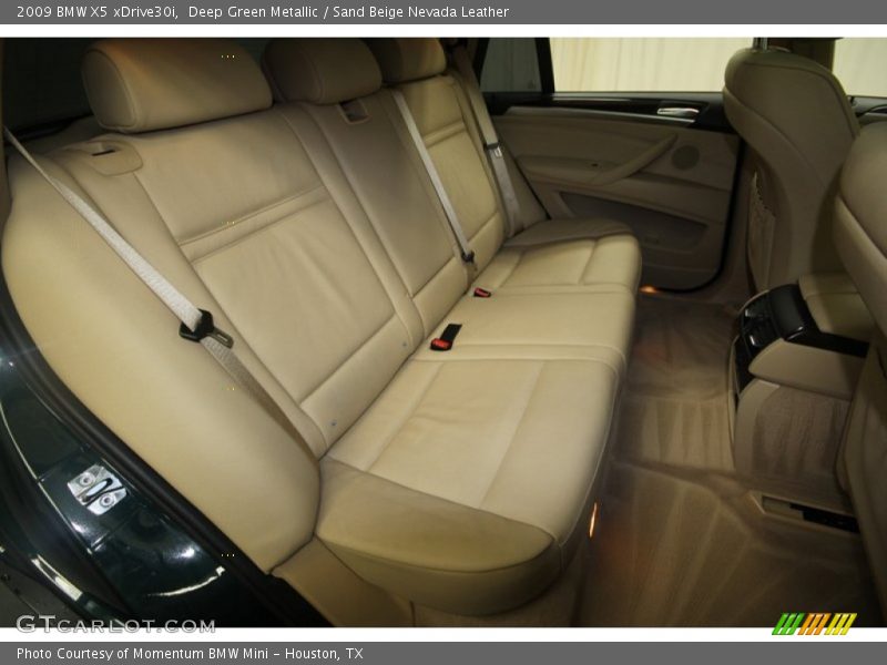 Deep Green Metallic / Sand Beige Nevada Leather 2009 BMW X5 xDrive30i