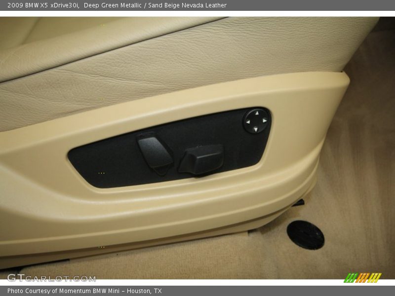 Deep Green Metallic / Sand Beige Nevada Leather 2009 BMW X5 xDrive30i