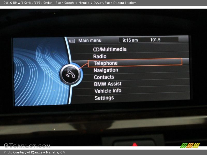 Black Sapphire Metallic / Oyster/Black Dakota Leather 2010 BMW 3 Series 335d Sedan