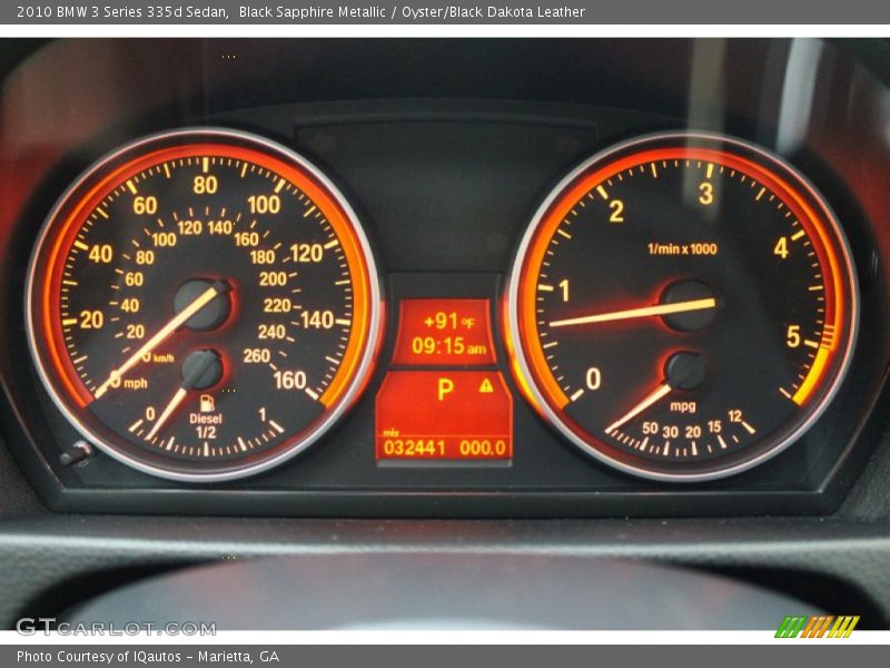  2010 3 Series 335d Sedan 335d Sedan Gauges