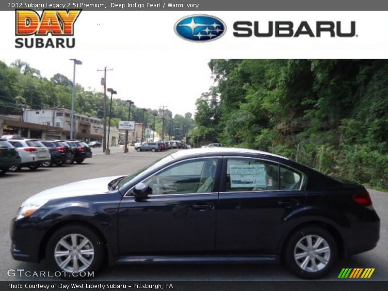 Deep Indigo Pearl / Warm Ivory 2012 Subaru Legacy 2.5i Premium