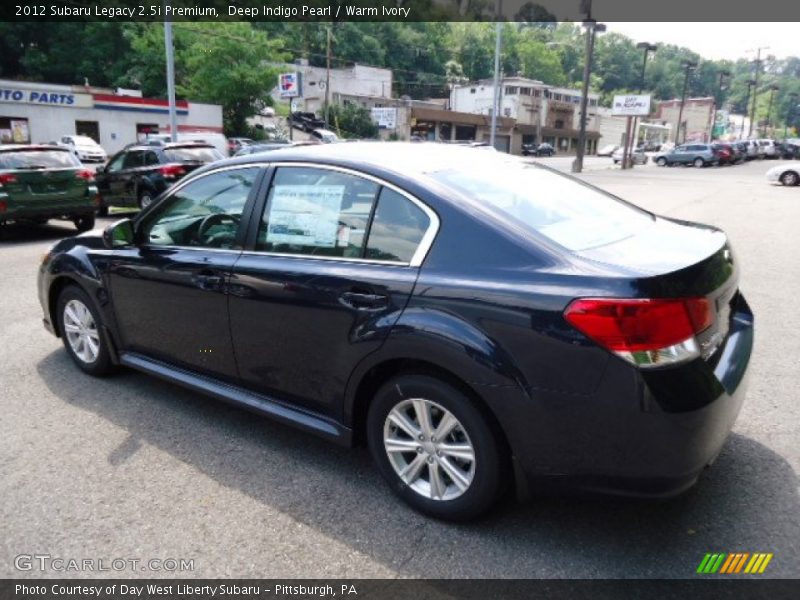 Deep Indigo Pearl / Warm Ivory 2012 Subaru Legacy 2.5i Premium