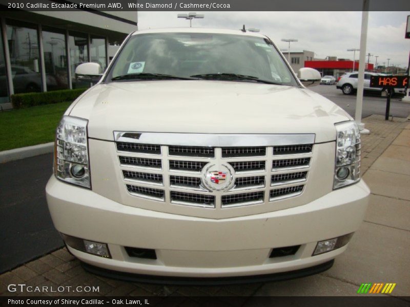 White Diamond / Cashmere/Cocoa 2010 Cadillac Escalade Premium AWD