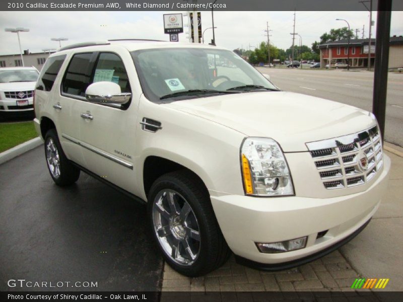 White Diamond / Cashmere/Cocoa 2010 Cadillac Escalade Premium AWD