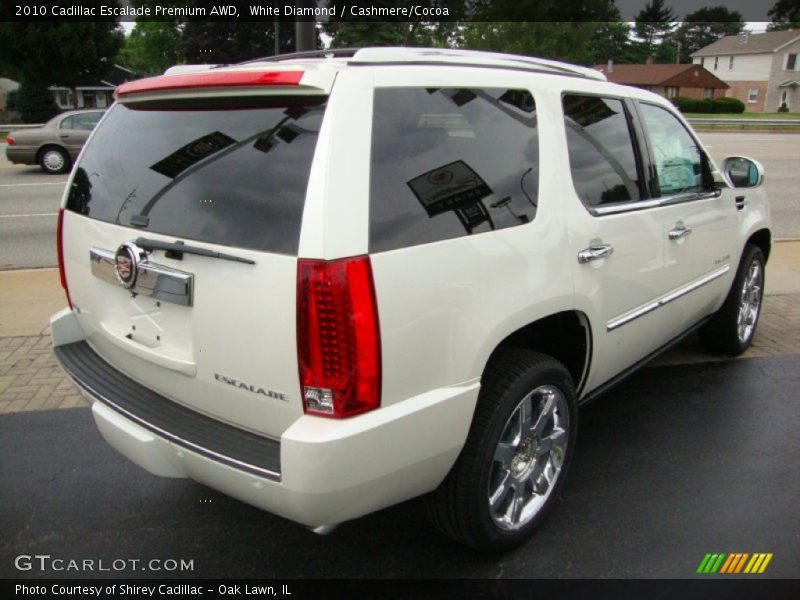 White Diamond / Cashmere/Cocoa 2010 Cadillac Escalade Premium AWD