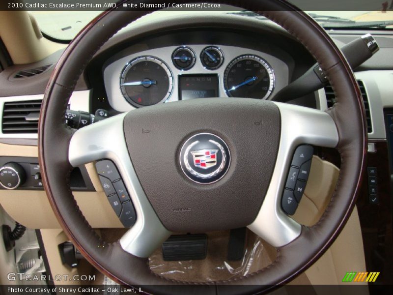 White Diamond / Cashmere/Cocoa 2010 Cadillac Escalade Premium AWD