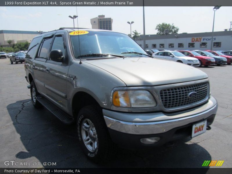Spruce Green Metallic / Medium Prairie Tan 1999 Ford Expedition XLT 4x4