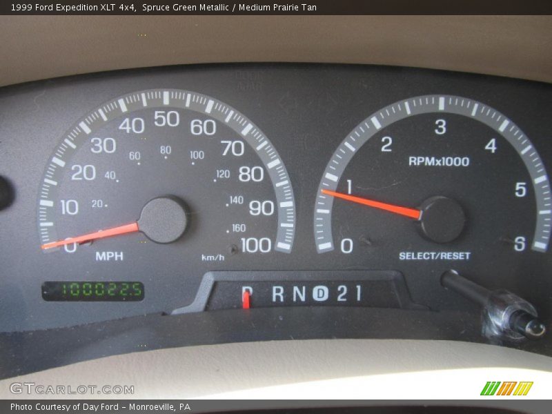 Spruce Green Metallic / Medium Prairie Tan 1999 Ford Expedition XLT 4x4