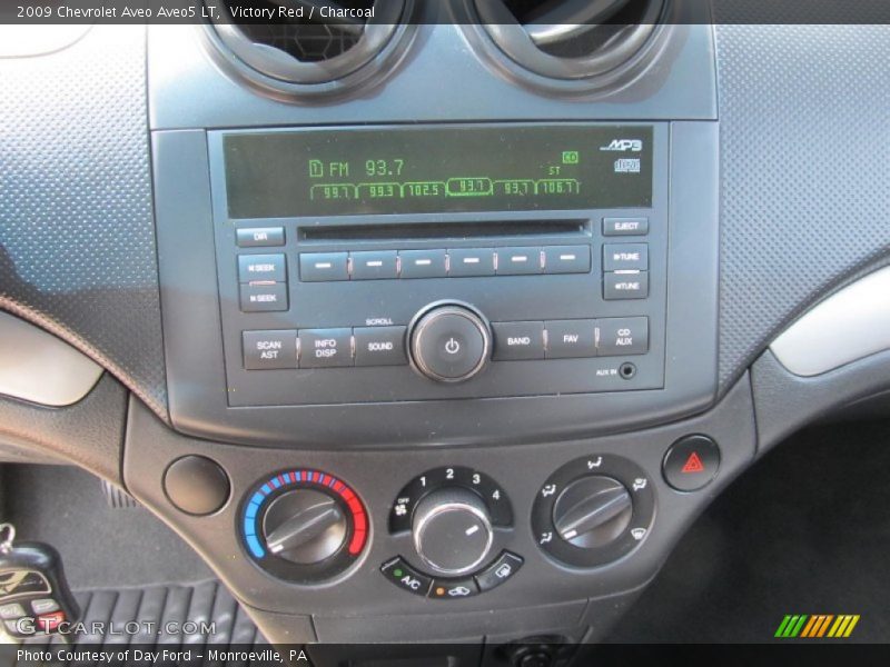 Victory Red / Charcoal 2009 Chevrolet Aveo Aveo5 LT