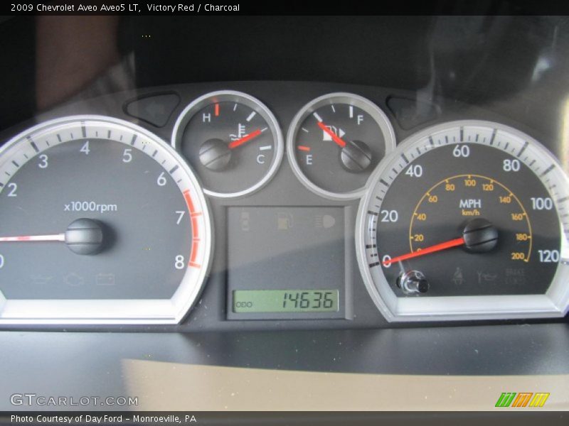 Victory Red / Charcoal 2009 Chevrolet Aveo Aveo5 LT