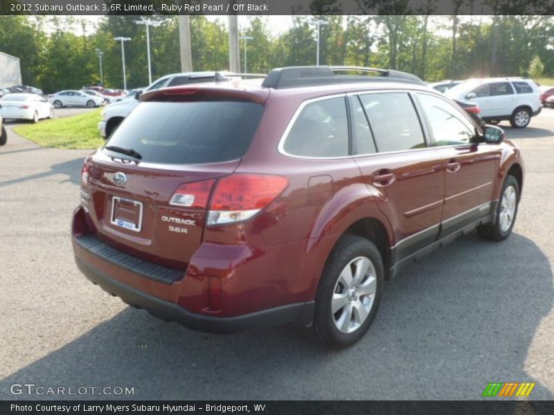 Ruby Red Pearl / Off Black 2012 Subaru Outback 3.6R Limited