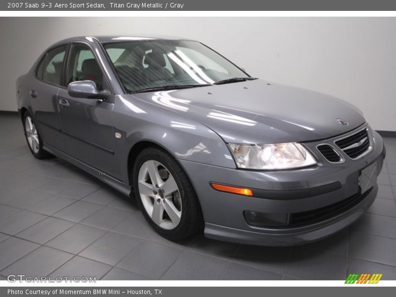 Titan Gray Metallic / Gray 2007 Saab 9-3 Aero Sport Sedan