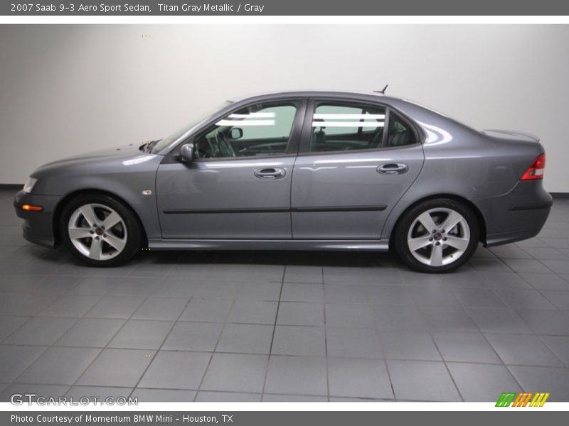 Titan Gray Metallic / Gray 2007 Saab 9-3 Aero Sport Sedan