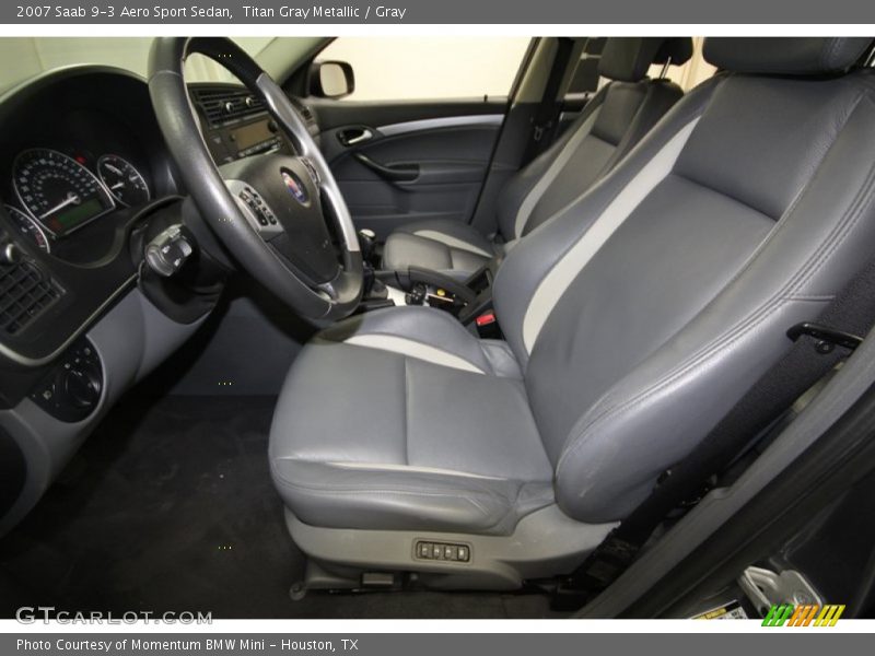 Titan Gray Metallic / Gray 2007 Saab 9-3 Aero Sport Sedan