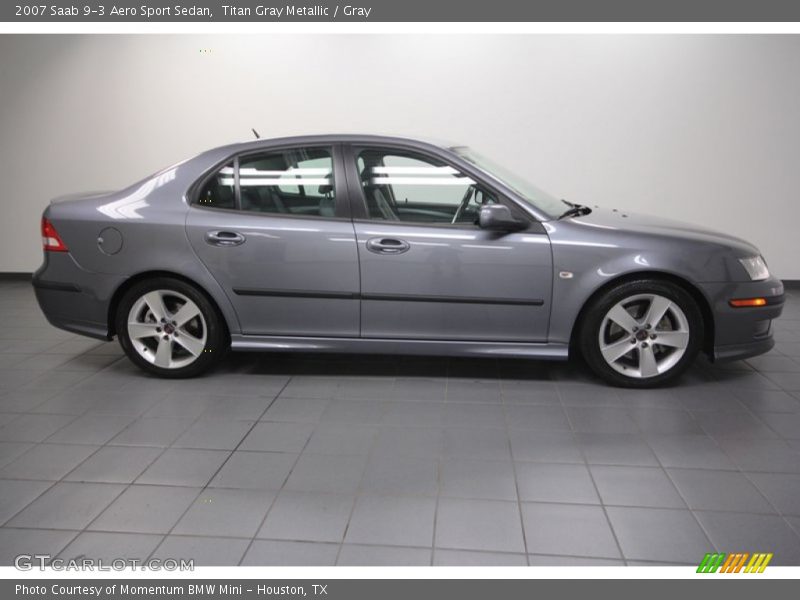 Titan Gray Metallic / Gray 2007 Saab 9-3 Aero Sport Sedan