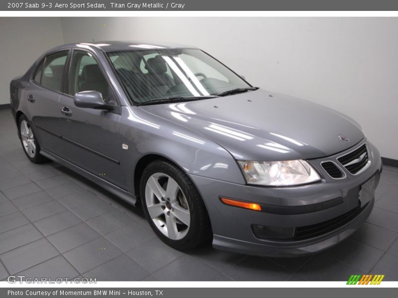 Titan Gray Metallic / Gray 2007 Saab 9-3 Aero Sport Sedan
