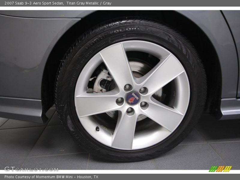 Titan Gray Metallic / Gray 2007 Saab 9-3 Aero Sport Sedan